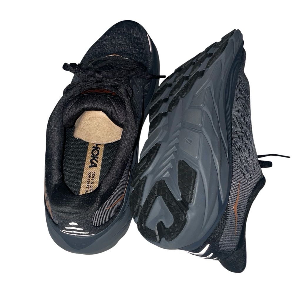HOKA Clifton 8 Women's Gray Black Running Shoes Size 10B - Picture 3 of 10